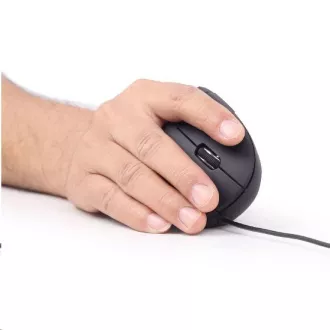 GEMBIRD myš MUS-ERGO-01, drátová, optická, vertikální, 1200-3200 dpi, USB, černá GEMBIRD myš MUS-ERGO-01, drátová, optická, vertikální, 1200-3200 dpi, USB, černá