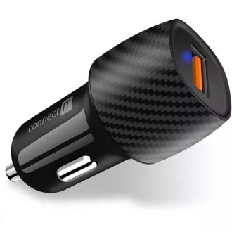 CONNECT IT InCarz QUICK CHARGE 3.0 nabíječka do auta, 1x USB-A, 3 A, carbon CONNECT IT InCarz QUICK CHARGE 3.0 nabíječka do auta, 1x USB-A, 3 A, carbon