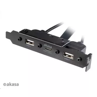 AKASA adaptér MB interní, Type-C USB3.1 Gen1 internal adapter cable + Type-A USB2.0 ports, 40 cm AKASA adaptér MB interní, Type-C USB3.1 Gen1 internal adapter cable + Type-A USB2.0 ports, 40 cm