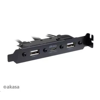 AKASA adaptér MB interní, Type-C USB3.1 Gen1 internal adapter cable + Type-A USB2.0 ports, 40 cm AKASA adaptér MB interní, Type-C USB3.1 Gen1 internal adapter cable + Type-A USB2.0 ports, 40 cm