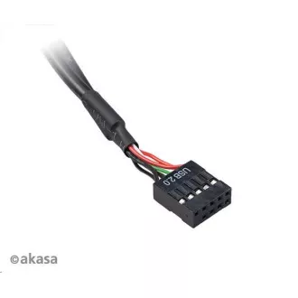 AKASA adaptér MB interní, Type-C USB3.1 Gen1 internal adapter cable + Type-A USB2.0 ports, 40 cm AKASA adaptér MB interní, Type-C USB3.1 Gen1 internal adapter cable + Type-A USB2.0 ports, 40 cm