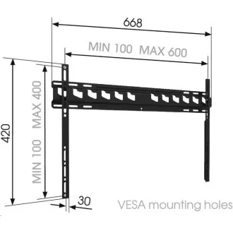 Vogel's MA4000 - fixní TV držák L