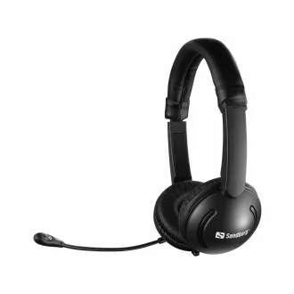 Sandberg náhlavní souprava SAVER s mikrofonem, 3, 5 mm jack, stereo, černá Sandberg náhlavní souprava SAVER s mikrofonem, 3, 5 mm jack, stereo, černá