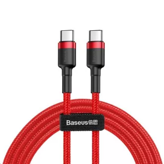 Baseus Cafule Series nabíjecí / datový kabel USB-C na USB-C PD2.0 60W Flash 1m, červená Baseus Cafule Series nabíjecí / datový kabel USB-C na USB-C PD2.0 60W Flash 1m, červená