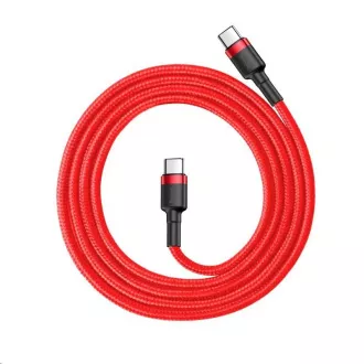 Baseus Cafule Series nabíjecí / datový kabel USB-C na USB-C PD2.0 60W Flash 1m, červená Baseus Cafule Series nabíjecí / datový kabel USB-C na USB-C PD2.0 60W Flash 1m, červená