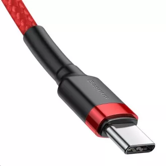 Baseus Cafule Series nabíjecí / datový kabel USB-C na USB-C PD2.0 60W Flash 1m, červená Baseus Cafule Series nabíjecí / datový kabel USB-C na USB-C PD2.0 60W Flash 1m, červená