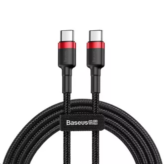 Baseus Cafule Series nabíjecí / datový kabel USB-C na USB-C PD2.0 60W Flash 1m, červená-čer Baseus Cafule Series nabíjecí / datový kabel USB-C na USB-C PD2.0 60W Flash 1m, červená-čer