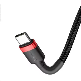 Baseus Cafule Series nabíjecí / datový kabel USB-C na USB-C PD2.0 60W Flash 1m, červená-čer Baseus Cafule Series nabíjecí / datový kabel USB-C na USB-C PD2.0 60W Flash 1m, červená-čer