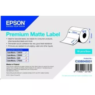 Epson label roll, normal paper, 102x51mm Epson label roll, normal paper, 102x51mm
