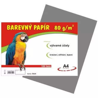 Papír pro výtvarku A4/80g šedý 100 listů Papír pro výtvarku A4/80g šedý 100 listů