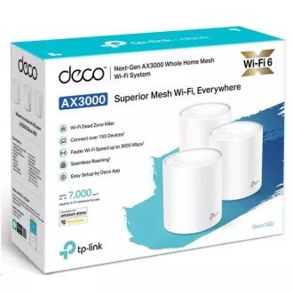 TP-Link Deco X60(1-pack) WiFi6 Mesh (AX5400, 2, 4GHz/5GHz, 2xGbELAN/WAN) TP-Link Deco X60(1-pack) WiFi6 Mesh (AX5400, 2, 4GHz/5GHz, 2xGbELAN/WAN)