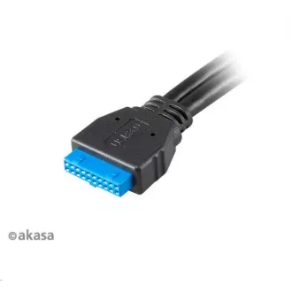 AKASA přední panel HUB 4 Port USB nabíjecí panel s dual Quick Charge 3.0 a dual USB 3.1 porty AKASA přední panel HUB 4 Port USB nabíjecí panel s dual Quick Charge 3.0 a dual USB 3.1 porty