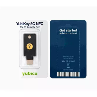 YubiKey 5C NFC - USB-C, klíč/token s vícefaktorovou autentizaci (NFC), podpora OpenPGP a Smart Card (2FA) YubiKey 5C NFC - USB-C, klíč/token s vícefaktorovou autentizaci (NFC), podpora OpenPGP a Smart Card (2FA)