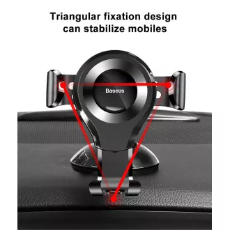 Baseus Osculum Type Gravity držák do auta (na palubní desku), černá-červená Baseus Osculum Type Gravity držák do auta (na palubní desku), černá-červená