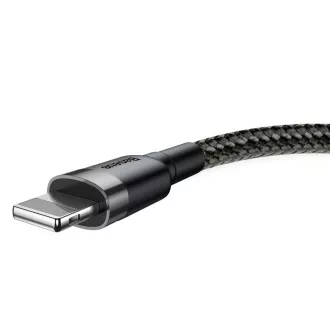 Baseus Cafule nabíjecí / datový kabel USB na Lightning 2, 4A 0, 5m, šedá-černá Baseus Cafule nabíjecí / datový kabel USB na Lightning 2, 4A 0, 5m, šedá-černá