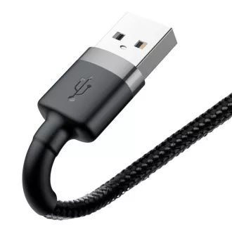 Baseus Cafule nabíjecí / datový kabel USB na Lightning 2, 4A 0, 5m, šedá-černá Baseus Cafule nabíjecí / datový kabel USB na Lightning 2, 4A 0, 5m, šedá-černá