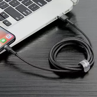 Baseus Cafule nabíjecí / datový kabel USB na Lightning 2, 4A 0, 5m, šedá-černá Baseus Cafule nabíjecí / datový kabel USB na Lightning 2, 4A 0, 5m, šedá-černá