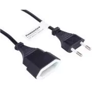 PREMIUMCORD Kabel síťový 230V, prodlužovací dvojvidlice, 2m
