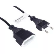 PREMIUMCORD Kabel síťový 230V, prodlužovací dvojvidlice, 3m