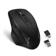 CONNECT IT Dual SmartSwitch bezdrátová optická myš, USB-A, USB-C (+ 1x AA baterie zdarma), černá