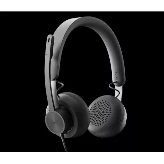 Logitech sluchátka s mikrofonem Zone Wired Teams Headset Graphite - EMEA Logitech sluchátka s mikrofonem Zone Wired Teams Headset Graphite - EMEA