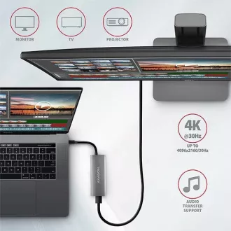 AXAGON HMC-5G2, USB 10Gbps hub, porty 2x USB-A, 2x USB-C, HDMI 4k/60, PD 100W, kabel USB-C 13cm AXAGON HMC-5G2, USB 10Gbps hub, porty 2x USB-A, 2x USB-C, HDMI 4k/60, PD 100W, kabel USB-C 13cm