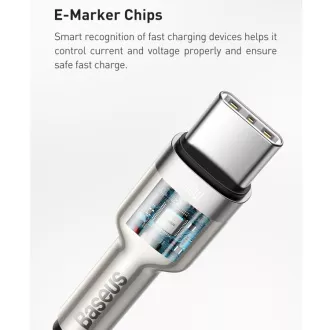 Baseus Cafule Series nabíjecí / datový kabel USB-C samec na USB-C samec s kovovými koncovkami 100W 1m, černá Baseus Cafule Series nabíjecí / datový kabel USB-C samec na USB-C samec s kovovými koncovkami 100W 1m, černá