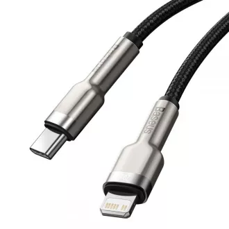Baseus Cafule Series nabíjecí / datový kabel USB-C na Lightning PD 20W 1m, černá Baseus Cafule Series nabíjecí / datový kabel USB-C na Lightning PD 20W 1m, černá