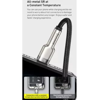 Baseus Cafule Series nabíjecí / datový kabel USB-C na Lightning PD 20W 1m, černá Baseus Cafule Series nabíjecí / datový kabel USB-C na Lightning PD 20W 1m, černá