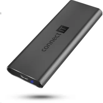 CONNECT IT AluSafe externí box pro SSD disky M.2 NVMe, 10 Gbps, USB-C, Antracitová CONNECT IT AluSafe externí box pro SSD disky M.2 NVMe, 10 Gbps, USB-C, Antracitová