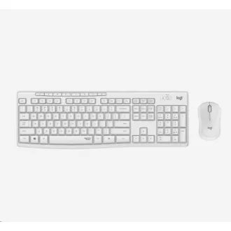 Logitech Silent Wireless Combo MK295, bezdrátová klávesnice + myš, US, Off-White Logitech Silent Wireless Combo MK295, bezdrátová klávesnice + myš, US, Off-White
