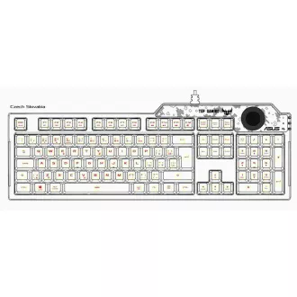 ASUS klávesnice TUF GAMING K1 (RA04), membránová, US, černá ASUS klávesnice TUF GAMING K1 (RA04), membránová, US, černá