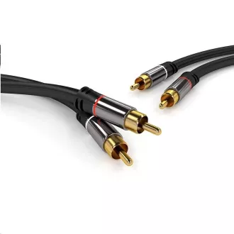 PREMIUMCORD kabel, 2x CINCH-2x CINCH M/M, 1.5m PREMIUMCORD kabel, 2x CINCH-2x CINCH M/M, 1.5m