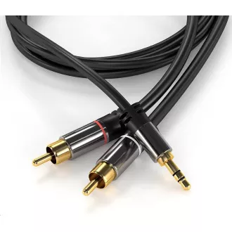 PREMIUMCORD kabel, Jack 3.5mm-2xCINCH M/M 1, 5m PREMIUMCORD kabel, Jack 3.5mm-2xCINCH M/M 1, 5m
