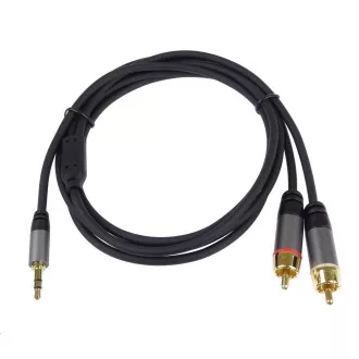 PREMIUMCORD kabel, Jack 3.5mm-2xCINCH M/M 5m PREMIUMCORD kabel, Jack 3.5mm-2xCINCH M/M 5m