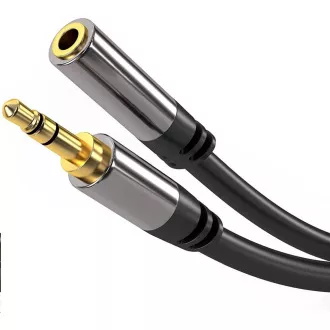 PREMIUMCORD prodlužovací kabel, Jack 3.5mm - Jack 3.5mm M/F 3m PREMIUMCORD prodlužovací kabel, Jack 3.5mm - Jack 3.5mm M/F 3m