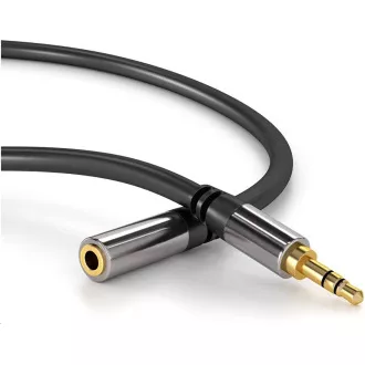 PREMIUMCORD prodlužovací kabel, Jack 3.5mm - Jack 3.5mm M/F 3m PREMIUMCORD prodlužovací kabel, Jack 3.5mm - Jack 3.5mm M/F 3m