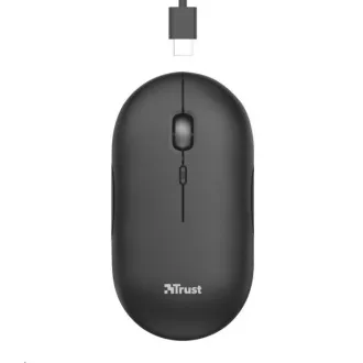 TRUST myš PUCK, bezdrátová, USB, černá TRUST myš PUCK, bezdrátová, USB, černá
