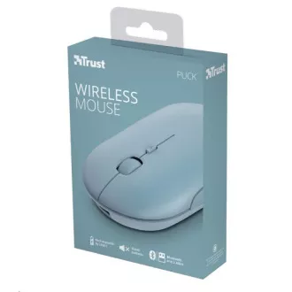 TRUST myš PUCK, bezdrátová, USB, modrá, bluetooth TRUST myš PUCK, bezdrátová, USB, modrá, bluetooth