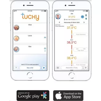 TUCKY – Chytrý teploměr a monitor polohy 2v1 TUCKY – Chytrý teploměr a monitor polohy 2v1
