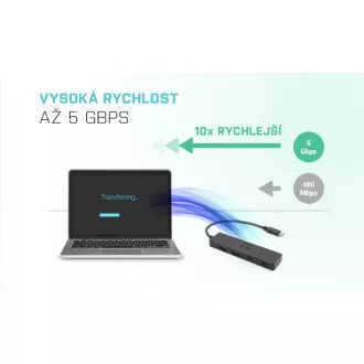 i-tec USB-C Hub Metal 4-Port i-tec USB-C Hub Metal 4-Port