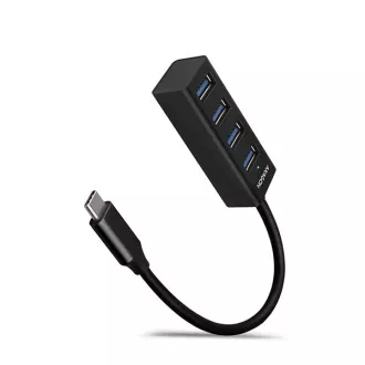 AXAGON HUE-M1C, 4x USB 3.2 Gen 1 MINI hub, kovový, kabel USB-C 20cm AXAGON HUE-M1C, 4x USB 3.2 Gen 1 MINI hub, kovový, kabel USB-C 20cm