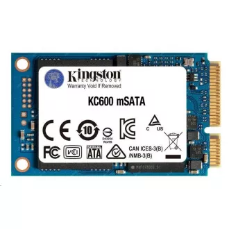 Kingston SSD 256GB KC600 SATA3 mSATA (R:550, W:520MB/s) Kingston SSD 256GB KC600 SATA3 mSATA (R:550, W:520MB/s)
