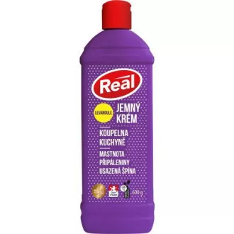 Čistící krém koupelna kuchyně Real jemný levandule 600g Čistící krém koupelna kuchyně Real jemný levandule 600g