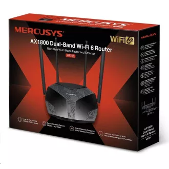 MERCUSYS MR70X Aginet WiFi6 router (AX1800, 2, 4GHz/5GHz, 3xGbELAN, 1xGbEWAN) MERCUSYS MR70X Aginet WiFi6 router (AX1800, 2, 4GHz/5GHz, 3xGbELAN, 1xGbEWAN)