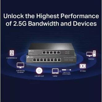 TP-Link switch TL-SG108-M2 (8x2, 5GbE, fanless) TP-Link switch TL-SG108-M2 (8x2, 5GbE, fanless)