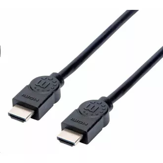 Manhattan HDMI kabel, ARC, 3D, 4K@30Hz, Shielded, 1.5m, černá Manhattan HDMI kabel, ARC, 3D, 4K@30Hz, Shielded, 1.5m, černá