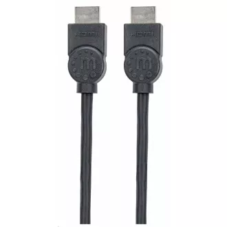 Manhattan HDMI kabel, ARC, 3D, 4K@30Hz, Shielded, 1.5m, černá Manhattan HDMI kabel, ARC, 3D, 4K@30Hz, Shielded, 1.5m, černá