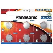 PANASONIC Lithiová baterie (knoflíková) CR-2025EL/6BP 3V (Blistr 6ks)