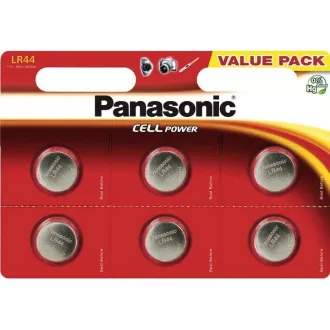 PANASONIC Alkalická MIKRO baterie LR-44EL/6BP 1, 5V (Blistr 6ks) PANASONIC Alkalická MIKRO baterie LR-44EL/6BP 1, 5V (Blistr 6ks)